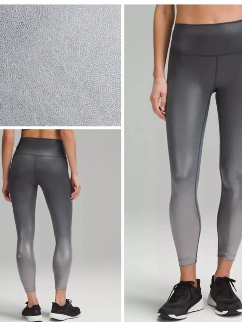 NWT Lululemon Leggings Wunder Train High-Rise Tight 25" Foil MSRP$138 Size 4